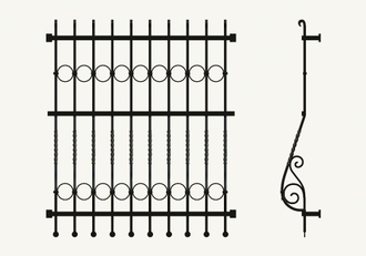 Решетка на окно №030