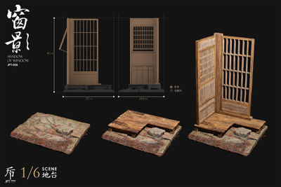 Диорама "Фрагмент японского дома" - КОЛЛЕКЦИОННАЯ ДИОРАМА 1/6 Shadow of window (JPT-006) - JPT Design ? POP COSTUME