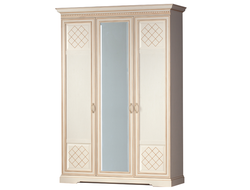 Спальня Парма - Шкаф для одежды трехдверный «Парма» №800 кремовый белый
