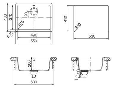 Мойка Schock QUADRO 60