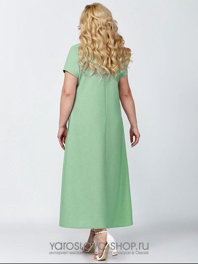 Женское летнее платье в светло-зеленом оттенке