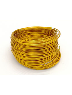 Проволока алюминиевая, 1,5 мм 5 м цвет золото