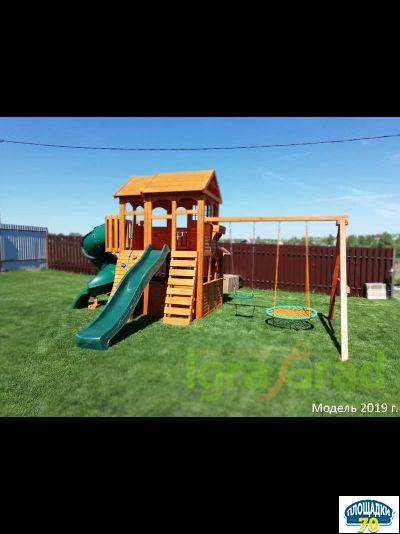 Детская площадка IgraGrad Клубный домик 3 с трубой