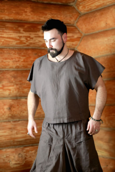 Конопляный костюм для пар-мастера Дар Дзена