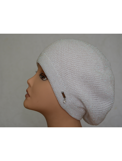 Vizio 6607 женский берет летний белый фото итальянских беретов для женщин