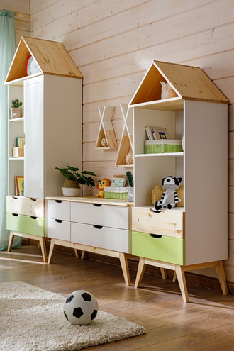 Стеллаж ТК №22 на высоких ножках из массива сосны 82 х 45 х 178 см