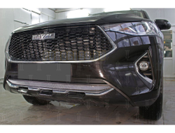 Защита радиатора Haval F7 2019- / Haval F7 X 2019- chrome низ