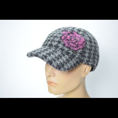 Бейсболка Vizio 1371 V темно - серая стразы