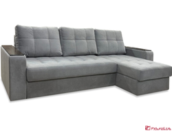 Угловой диван DANTE-12 металлокаркас (серый)