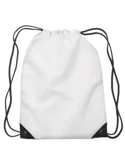 Сумка - рюкзак с завязками под сублимацию 34х42 см БЕЛЫЙ