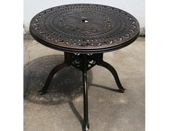 Кофейный стол из литого алюминия Vienna 80 см