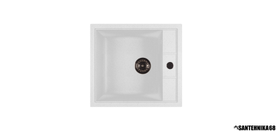 Мойка из искусственного мрамора MIXLINE ML-GM28 прямоугольная отверстие справа 445*500*190мм