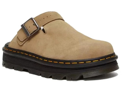 DR.MARTENS ZEBZAG SUEDE SLINGBACK PLATFORM MULE SAVANNAH TAN