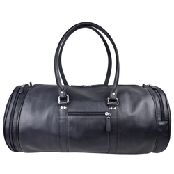 Кожаная дорожная сумка Belforte black (арт. 4011-01)