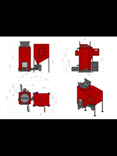 Пеллетный котёл Roteks 70 кВт