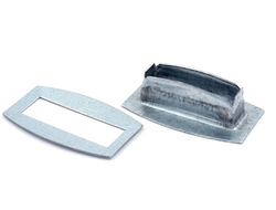 Люверс прямоугольный 38х8 мм из оц. мет.