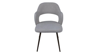 Стул СИЭТЛ Черный муар/Велюр DREAM Grey (серый)