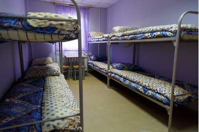 Кровать металлическая двухъярусная, усиленная  арт. 006+