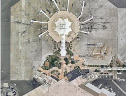 Картина обогреватель, фото аэропорта Палм-Спрингс