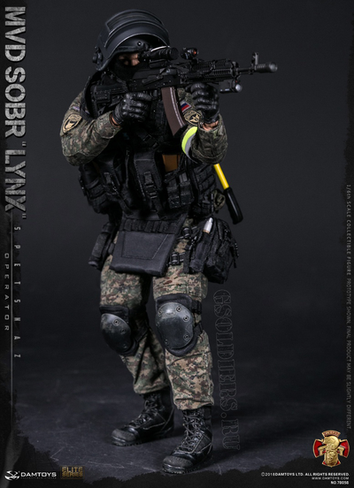 Боец СОБР Рысь КОЛЛЕКЦИОННАЯ ФИГУРКА 1/6 scale RUSSIAN SPETSNAZ MVD SOBR LYNX 78058 DAMTOYS