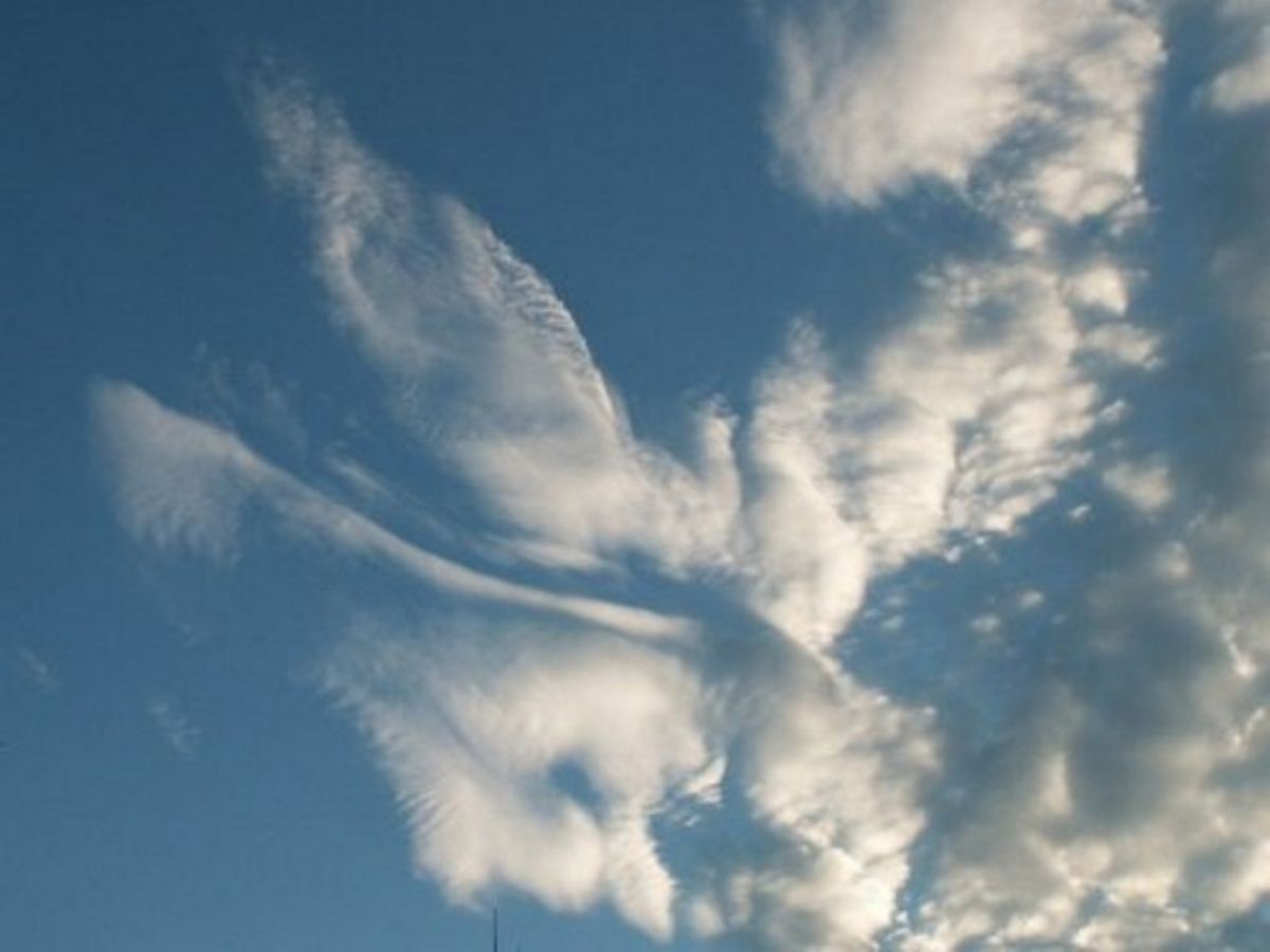 Облака крылатые. Небо. Небесные ангелы. Виды облаков. Ангел в небе.