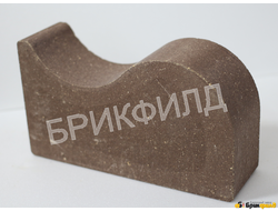 Кирпич облицовочный "Карниз малый". Шоколад. Кирпичный завод Брик Филд
