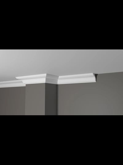 Потолочный плинтус DECOR-DIZAYN DD05, из дюрополимера, под покраску, ударопрочный, 2 метра