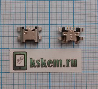 Разъем зарядки microusb №59 Huawei Honor 7C (AUM-L41), Honor 7A (DUA-L22)