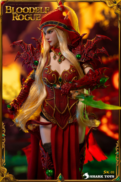 ПРЕДЗАКАЗ - Кровавая эльфийка Валира Сангвинар (World of Warcraft, WoW) - Коллекционная ФИГУРКА 1/6 Scale Blood Elf Rogue (SK-010) - SHARK TOYS ?ЦЕНА: 27900 РУБ.?