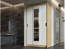 Шкаф-купе ЭКО Дуб Вотан-Белый гладкий ЭРА