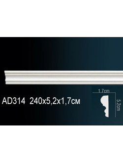 Молдинг гладкий AD314