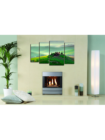 Модульная картина "Усадьба на холме"