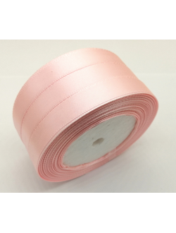 Лента атласная 12 мм, цвет светло розовый  арт. 43