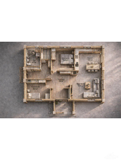 Древесный 84м2 12х7