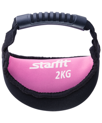 Гиря мягкая неопреновая STARFIT DB-601, розовая, 2 кг