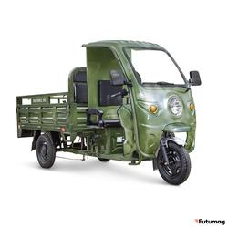 Грузовой электротрицикл Rutrike D4 NEXT КАБИНА 1800 60V1500W зеленый