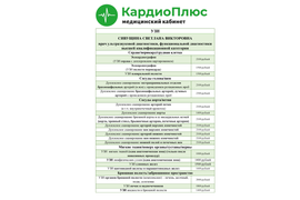 Ультразвуковые исследования врачом УЗД Сивущиной Светланой Викторовной