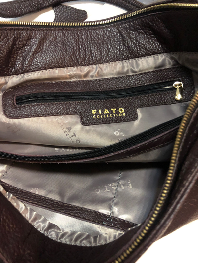 760-1/ Сумка коричневая из кожи, Fiato