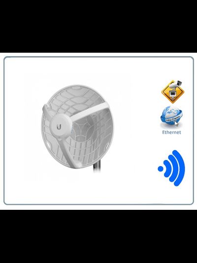 Радиорелейный мост AirFiber 60. Дальность действия до 2 км. До 1 Гбит/с с низкой задержкой Встроенный GPS. (1 шт).