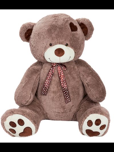 Большой плюшевый медведь 200 см кофейный Тони