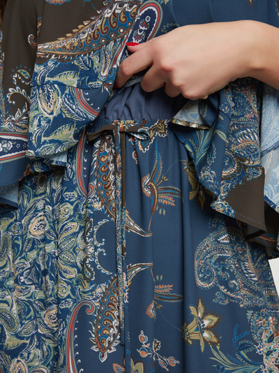 Платье нарядное с цветочном принтом