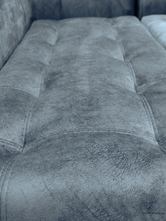 Кухонный Угловой диван "ФОРУМ-5МН" Стандартный велюр Серый, левый