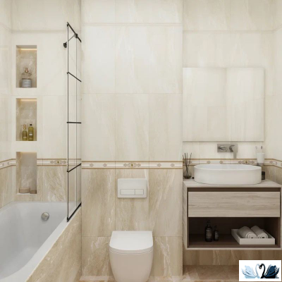 Плитка настенная Eurotile Istambul Beige 30 х 60 см под мрамор