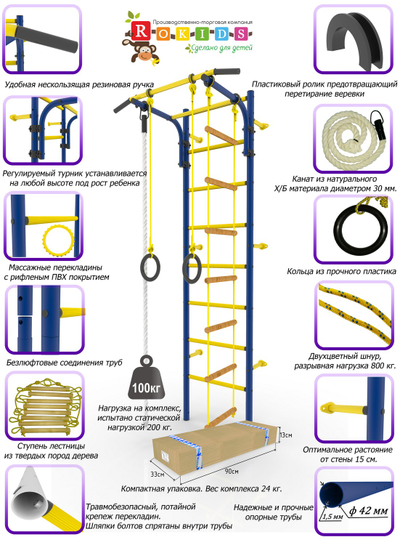 ДСК-12.с "Атлет-2", ступеньки ПВХ от Rokids - комплектация
