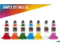 Simple colors Set 7  - "World Famous" (США 7 шт по 1/2 OZ - 15 мл)