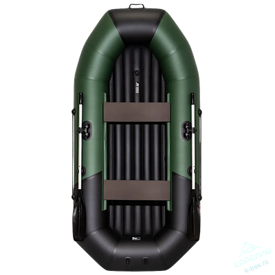 Лодка ПВХ Мастер Лодок Таймень NX270НД "Комби" Зелёный / Чёрный