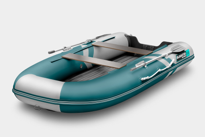 Моторная лодка GLADIATOR E330S морской зеленый-белый