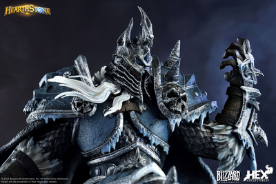 Король-Лич (серия Warcraft, HearthStone) - КОЛЛЕКЦИОННАЯ СТАТУЯ 1/10 The Lich King (HEXHS002) - HEX Collectibles x Blizzard