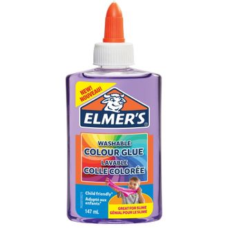Клей для слаймов ELMERS цветной полупрозрачный фиолетовый 147 мл, 2109488