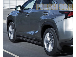 Пороги на Lexus NX черные